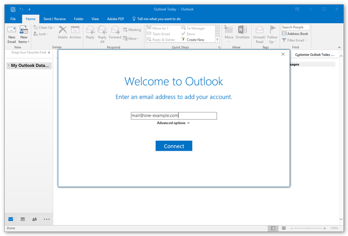 set up outlook email account