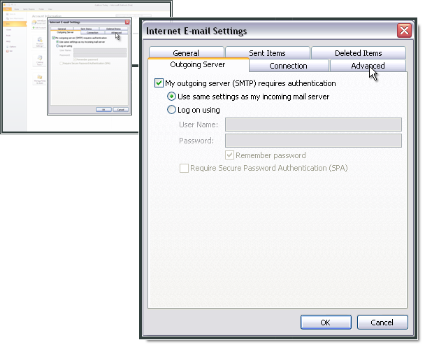 outlook 2010 tls support