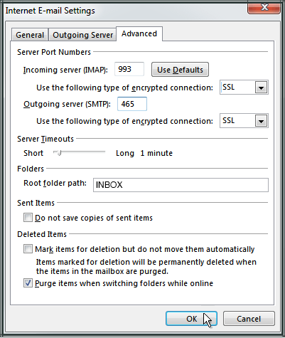 export outlook account settings 2013