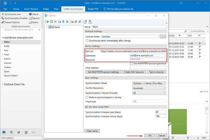 Caldav synchronizer настройка яндекс календаря в outlook