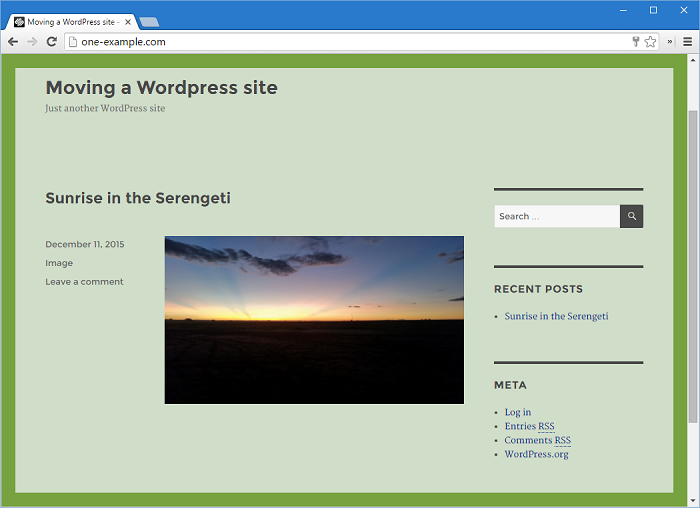 Check your current site