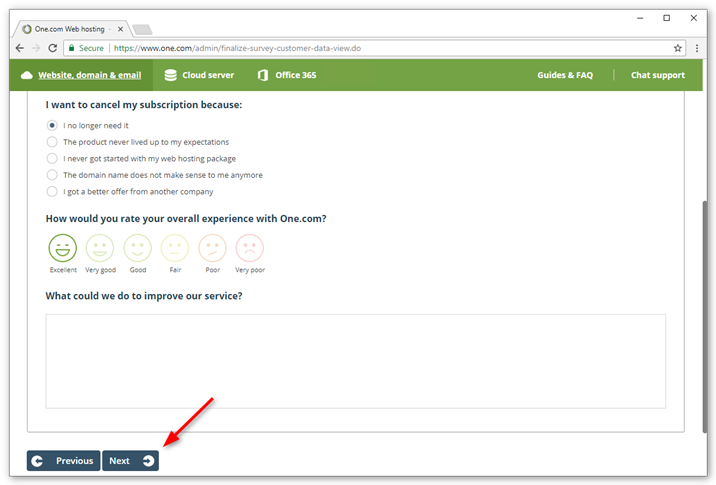 Help us improve our services by filling out the questionnaire